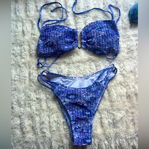Blue and purple bikini brand new